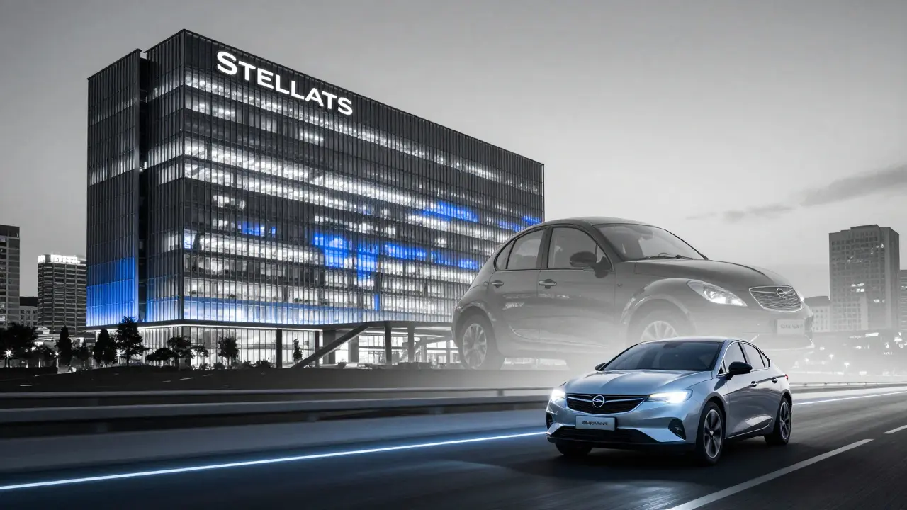 Dnešní Stellantis: zanikající Chrysler a rostoucí Opel EV pod jednou korporativní střechou.