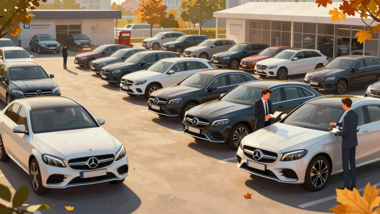 Použitá Mercedes-Benz auta v září v Brně s nízkým nájezdem a servisní knížkou.